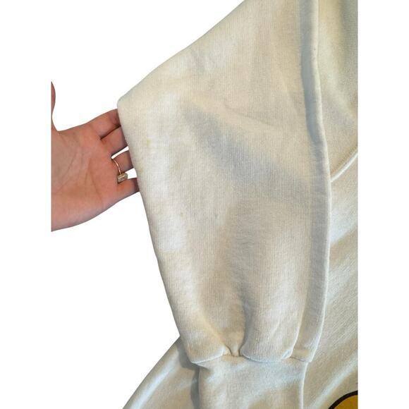 Disney Mickey Mouse Hoodie Adult Medium White Pullover Sweatshirt Graphic Print - Picture 3 of 8